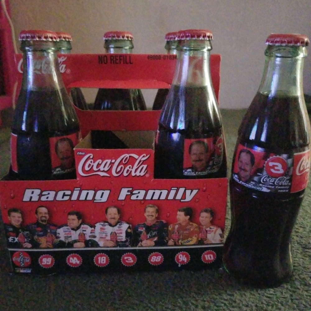 Dale earnhardt senior 6 packs of Coca-Cola